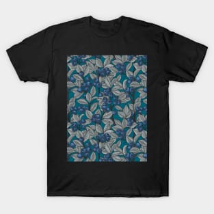 Blueberries - blue and gray T-Shirt